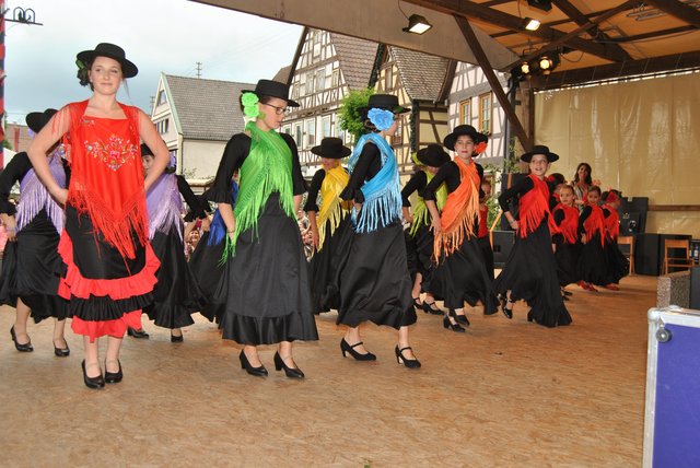 Auch Las Chicas Flamencas, der Nachwuchs des Club Cultural Knittlingen, zeigte bei der Festeröffnung sein Können. | Foto: Haller