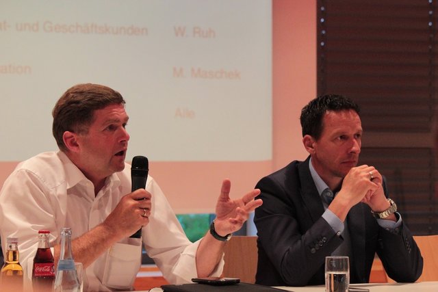 OB Wolff und Michael Ganzhorn auf dem Podium.