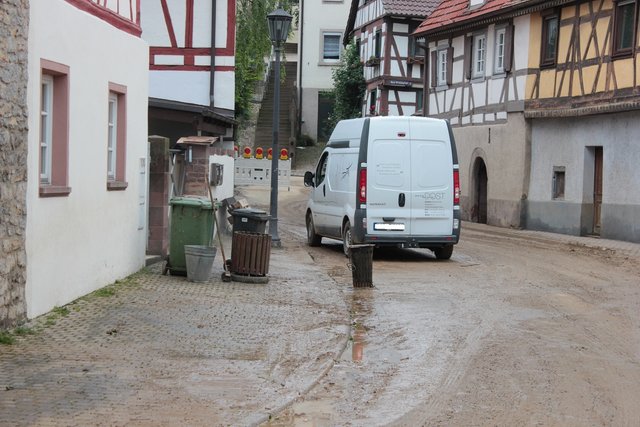 Die Straßen in Stein sind teilweise noch gesperrt.