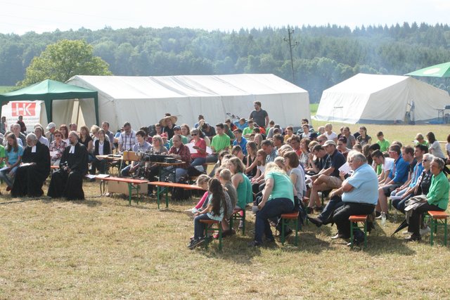 Abschluss des Zeltlagers mit einem Gottesdienst