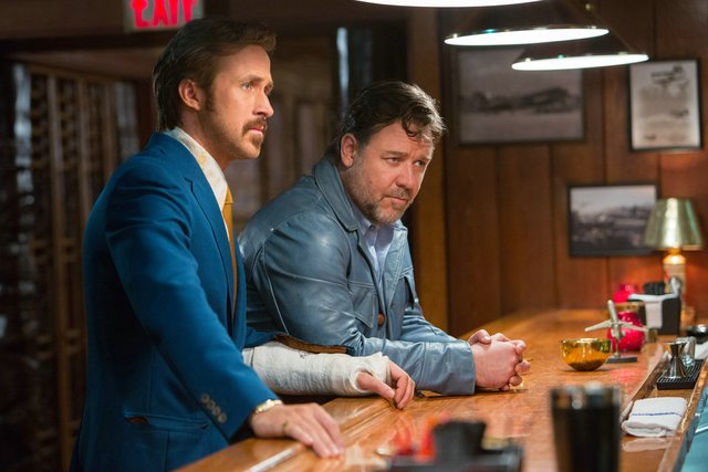 The Nice Guys wartet mit hochkarätigen Schauspielern wie Russell Crowe, Ryan Gosling und Kim Basinger auf.