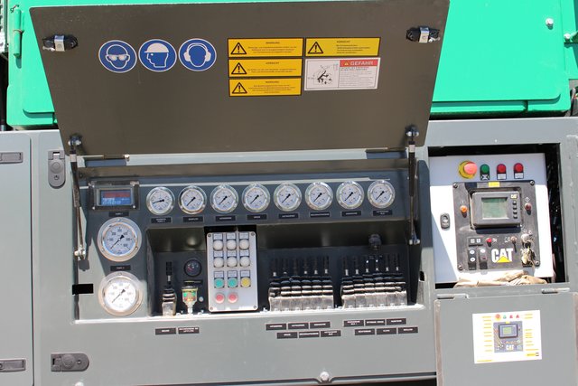 Das Bedienungspanel der Anlage.