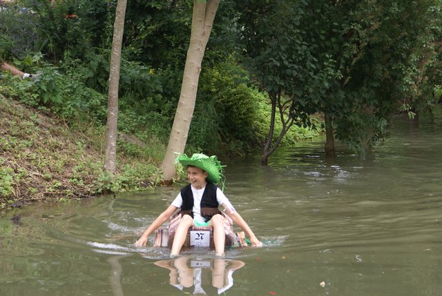 Die Fahrt auf der Saalbach kann auch entspannend sein