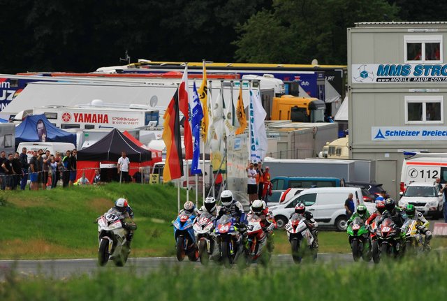 Der fünfte Lauf der IDM fand auf dem Schleizer Dreieck statt. | Foto: Maik Mennicke