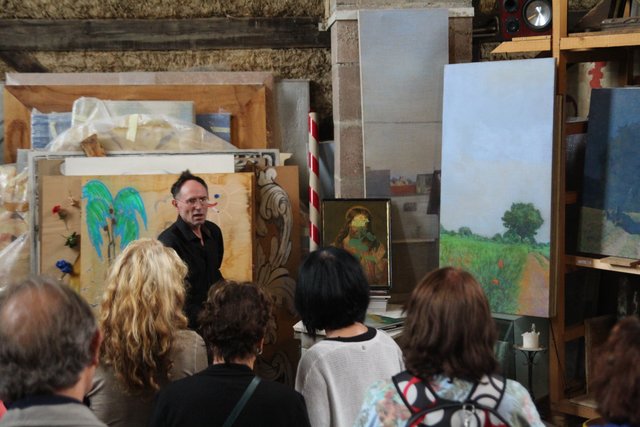 Wie entsteht ein Bild. Benedikt Forster beantwortete diese Frage. | Foto: Thomas Springer