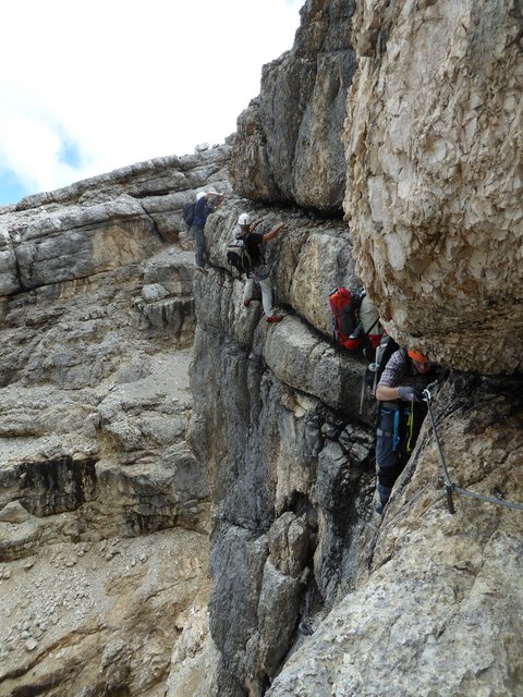 Querung am Torre Aglio mit Magenkribbeln | Foto: N. Müller