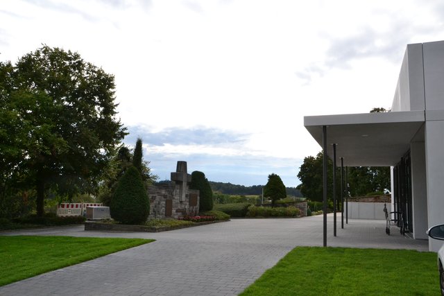 Die Aussegnungshalle in Neibsheim