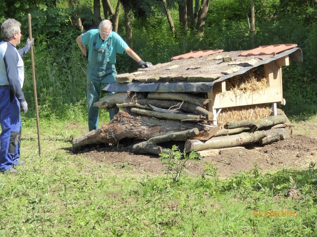 Fertige Mäuseburg. | Foto: NABU Bretten