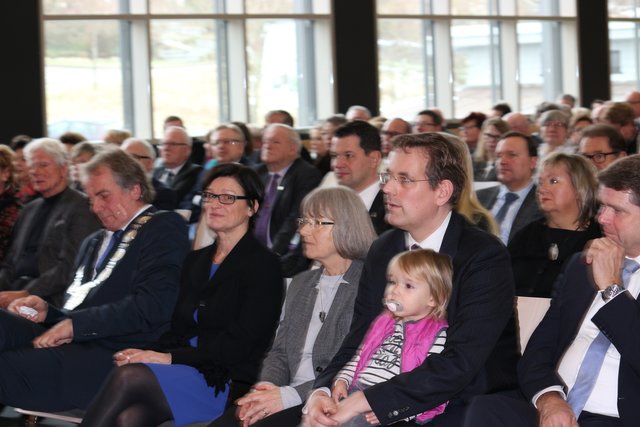 Die Grüne Landtagsabgeorndete Stefanie Seemann (Mitte) nahm ebenfalls am Neujahrsempfang teil.