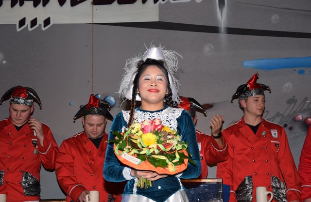 Glückliches Tanzmariechen aus Wiesental.