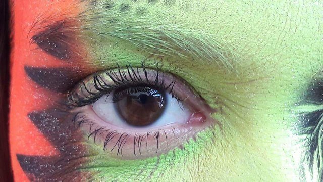 die Farben bringen die Augen zum leuchten