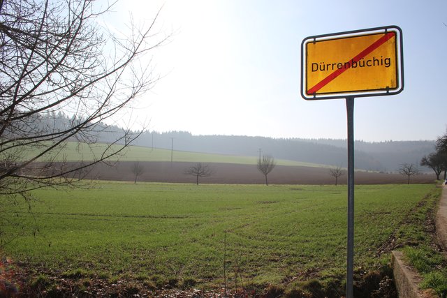 Blick auf die Felder bei Dürrenbüchig