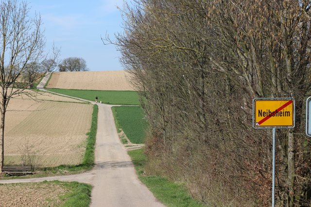 Blick auf Felder bei Neibsheim