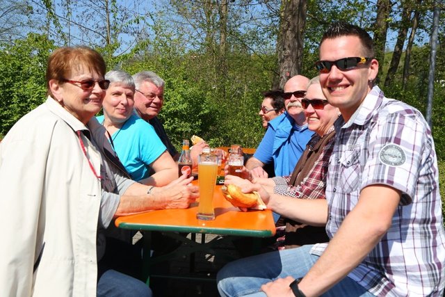 Das strahlende Wetter machte auch durstig.