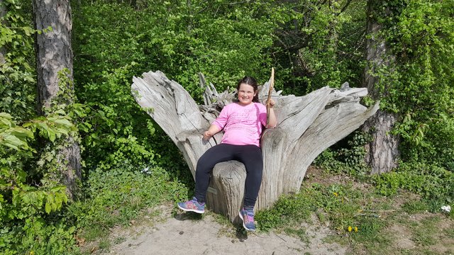 Lucia Montes aus Knittlingen im April 2017 auf dem Derdinger Horn