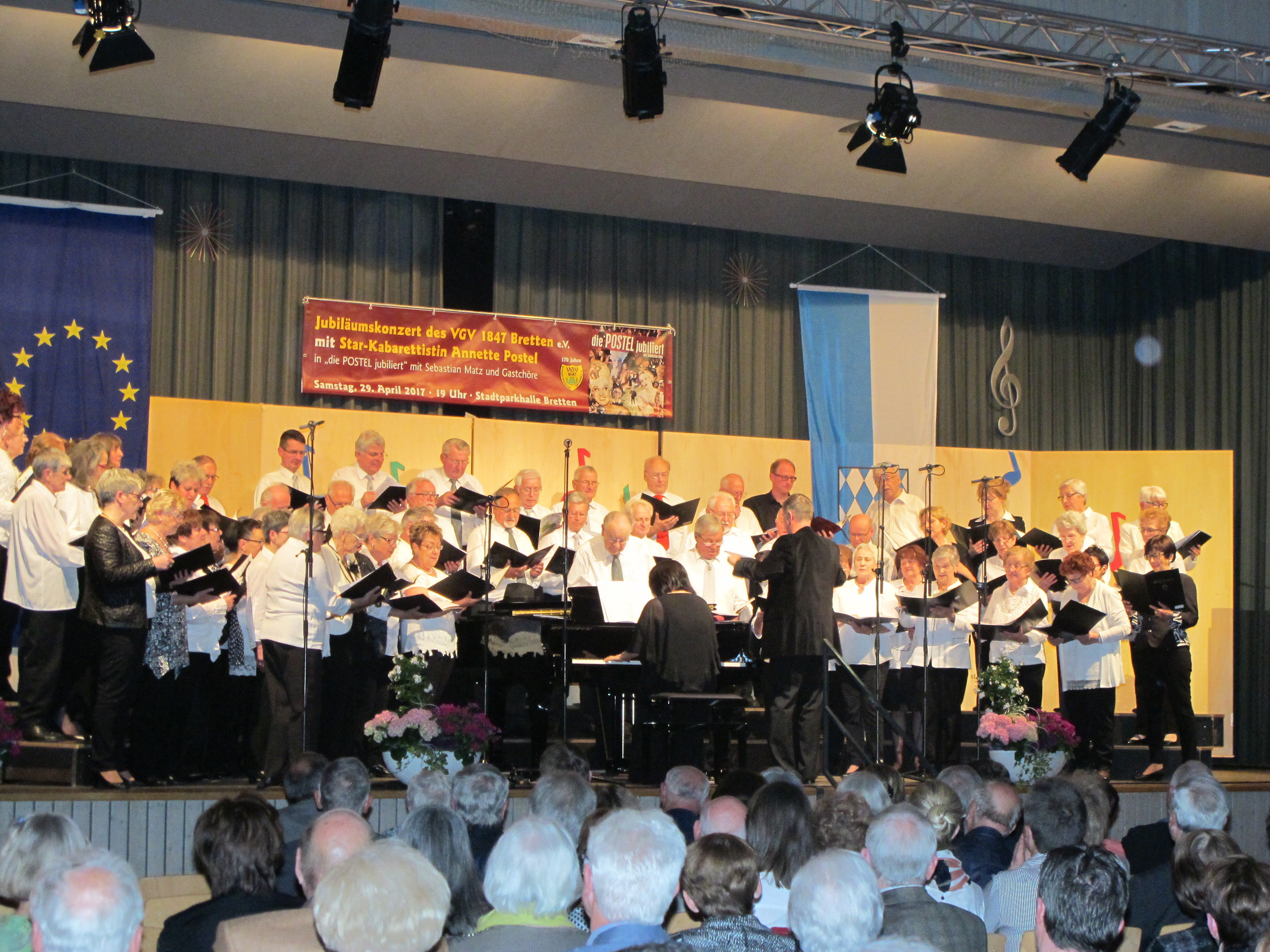 Ein musikalisches Jubiläum hat der VGV 1847 Bretten in der Stadtparkhalle gefeiert. wp