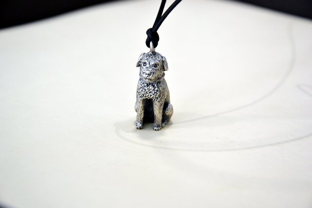 Der Hauptpreis: Wir verlosen unter allen richtigen Einsendungen einen silbernen Hundle-Anhänger vom Brettener Juwelier MK – Der Schmuck. | Foto: hk