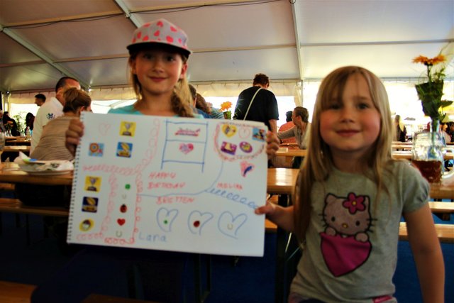 Lana (8) und Melina Vollmer (5) aus Bretten Rinklingen