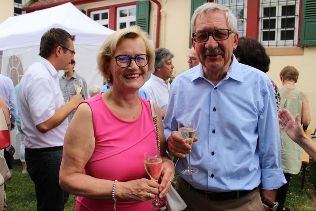Willi Leonhardt, ehemaliger Bürgermeister von Bretten,  und seine Frau Carola.