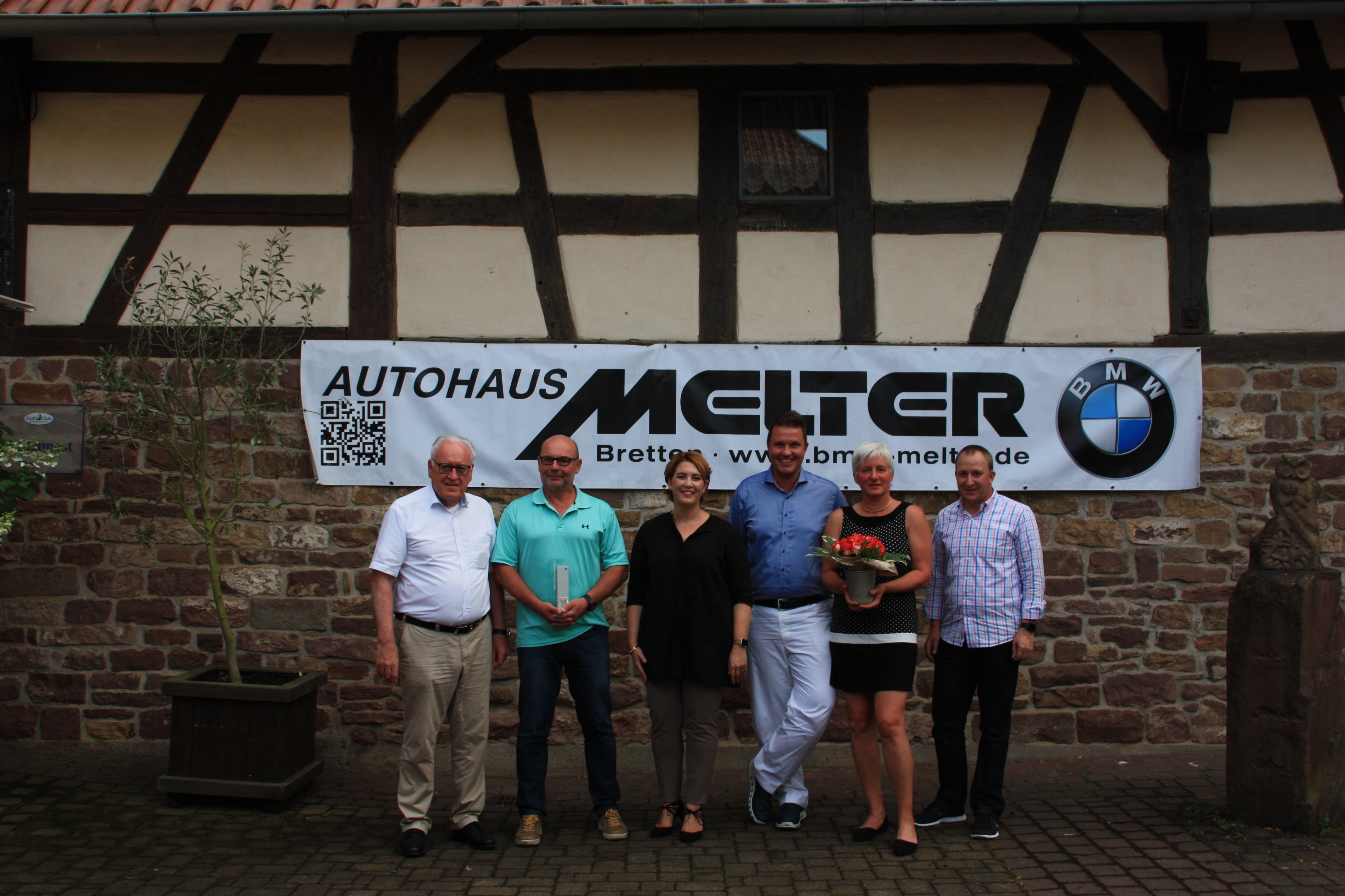 Von links: Wolfgang Melter, Matthias Minners, Christiane Melter-Wonneberg, Tobias Schenk, Veronika Kirschstein sowie Lars Kölle