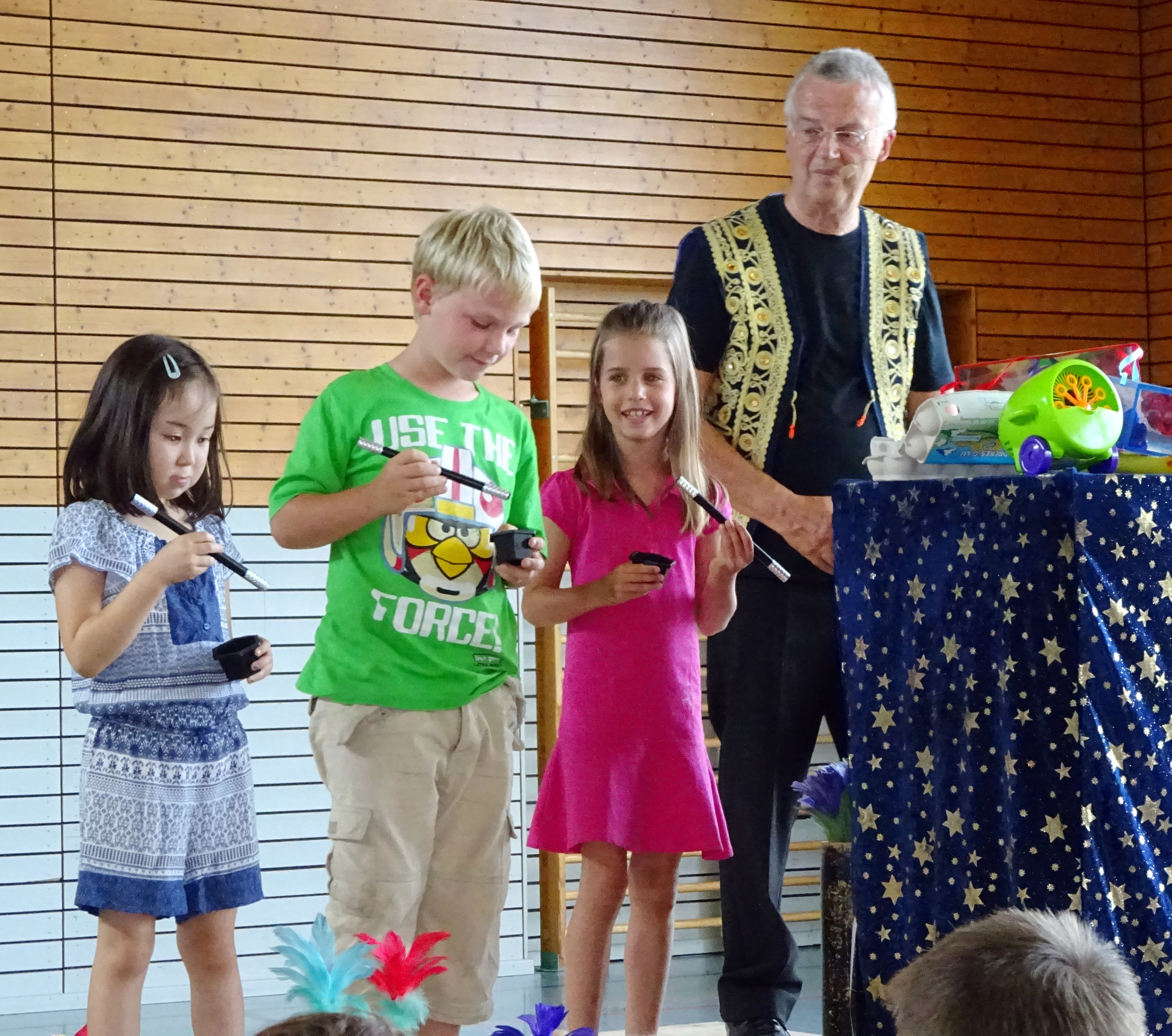 Zauberhafte Momente an der Grundschule in Rinklingen mit Fedor Lantzsch.