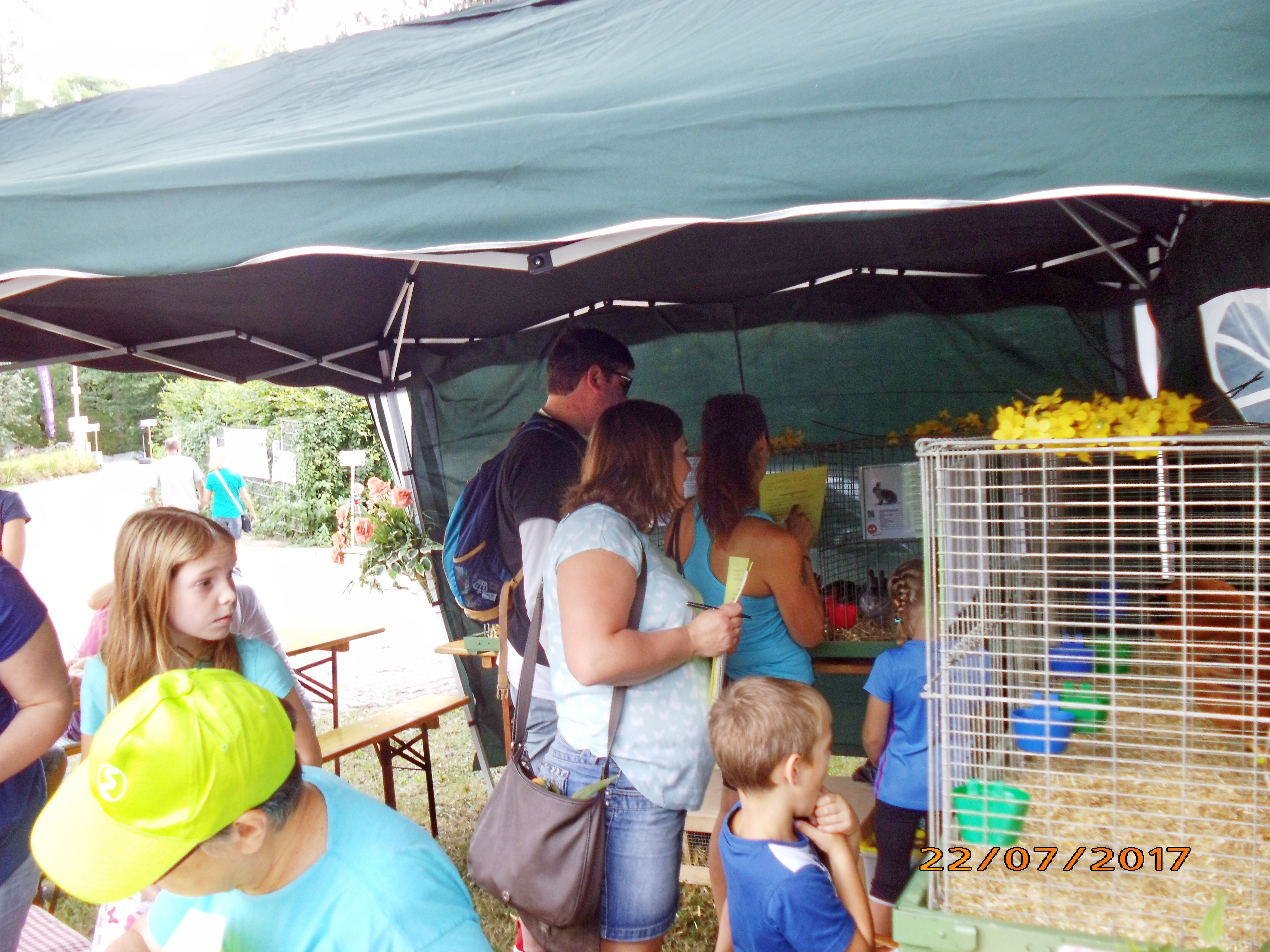 Der Kleintierzuchtverein Bretten beim Familiensporttag.