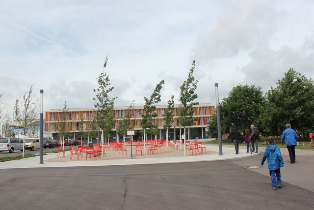 Das neu gebaute Büro- und Schulungsgebäude.