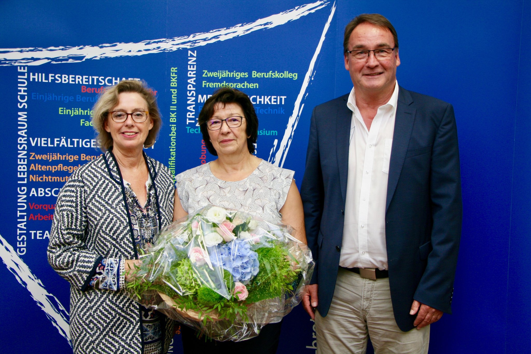 Berufliche Schulen Bretten Ute Thumm und Wolfgang Foos in den