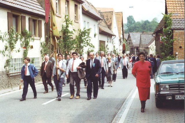 Umzug der Gesangvereine.