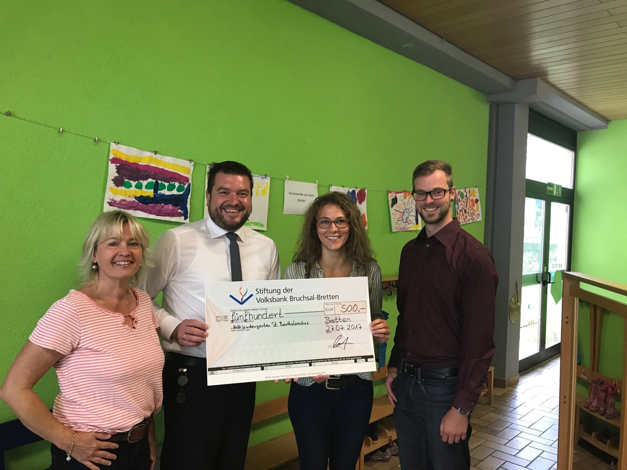Spende für Büchiger Kindergarten - Bretten