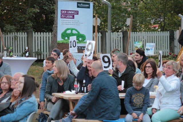 Eine Publikumsjury bewertete die Beiträge der Teilnehmer.