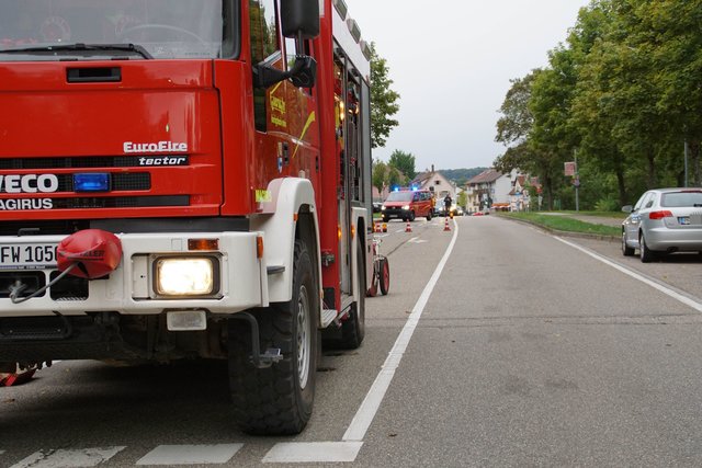 Schwere Verletzungen hat sich ein 46-jähriger Motorradfahrer bei einem Verkehrsunfall am Mittwochmorgen, 13. September, in Königsbach zugezogen.