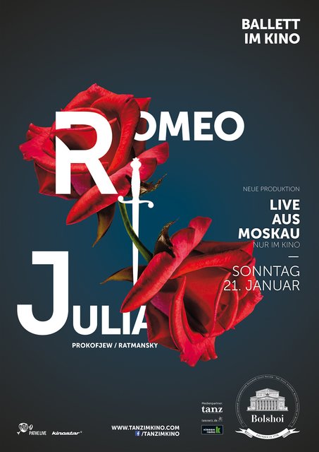 Balett im Kino: "Romeo und Julia" in einer Inszenierung des Moskauer Bolshoi-Balletts ist am 21. Januar 2018 live in der Kinostar Filmwelt Bretten zu sehen.