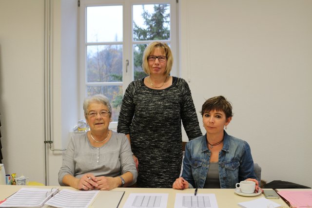 Die Wahlhelferinnen in Ruit (von links): Gerdi Winkler, Andrea Rübenacker und Natascha Trautz.