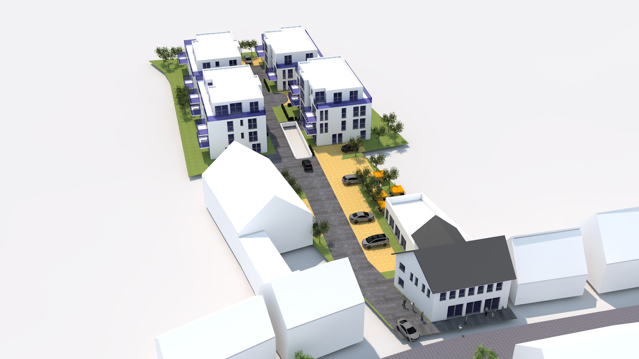 So soll das Neubauprojekt "Am Eschbach" in Gondelsheim einmal aussehen.