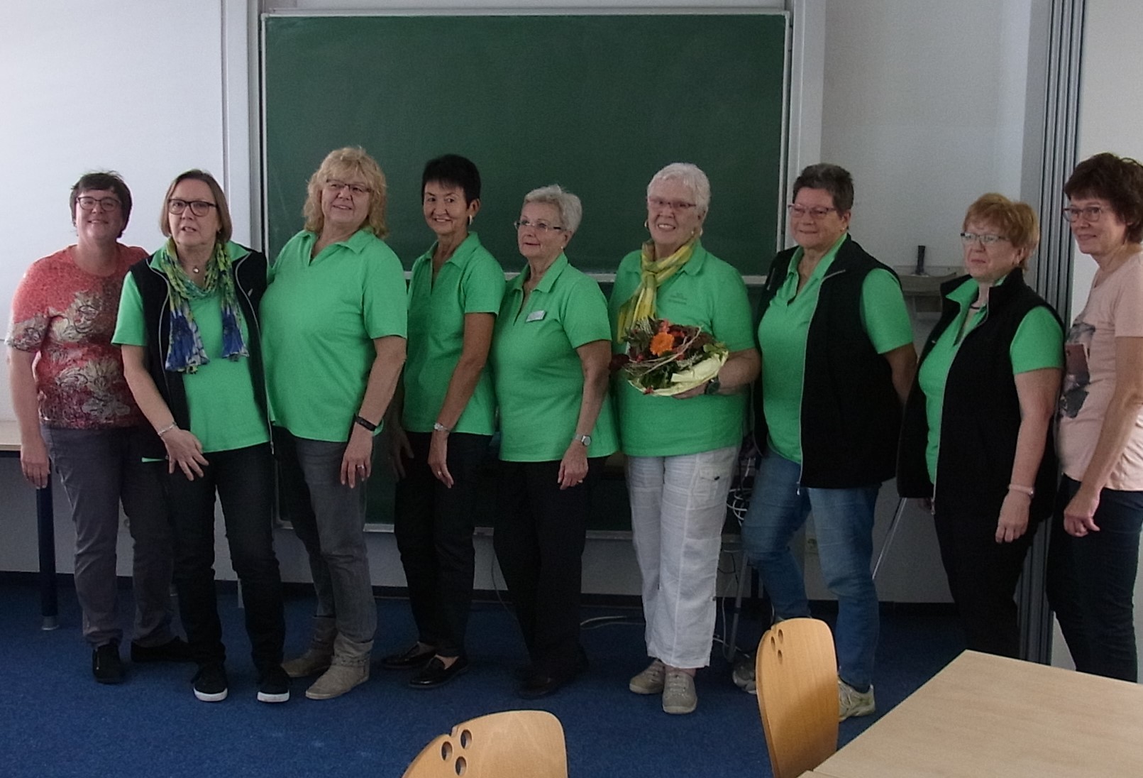 Die engagierten Frauen des KreisLandFrauenverbands (von links): Geschäftsführerin des Landesverbandes, Beate Krieg, Geschäftsführerin des Kreisverbandes, Margret Danker, Hanne Rübenacker, Gaby Wießler, Georgia Willy, Ingrid Beele-Luppold, Gabi Lenhard- Hendl, Beate Unger und Ulrike Wanielik.