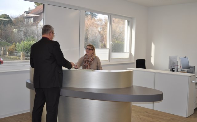 Versichertenservice vor Ort: Als letzte Mieterin ist Anfang Dezember die örtliche AOK-Geschäftsstelle eingezogen. Foto: ch