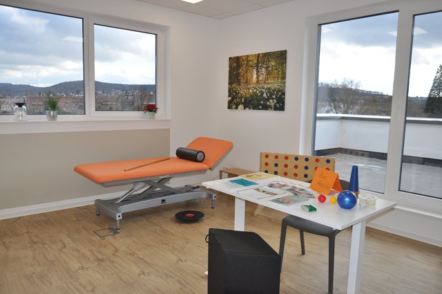 Tag der offenen Tür: Behandlungszimmer in der Ergotherapiepraxis. Foto: ch