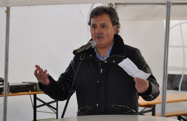 Architekt Gerardo de Gioia von der Firma Zapf Gewerbebau freute sich über die positive Resonanz auf das Gebäude. Foto: ch