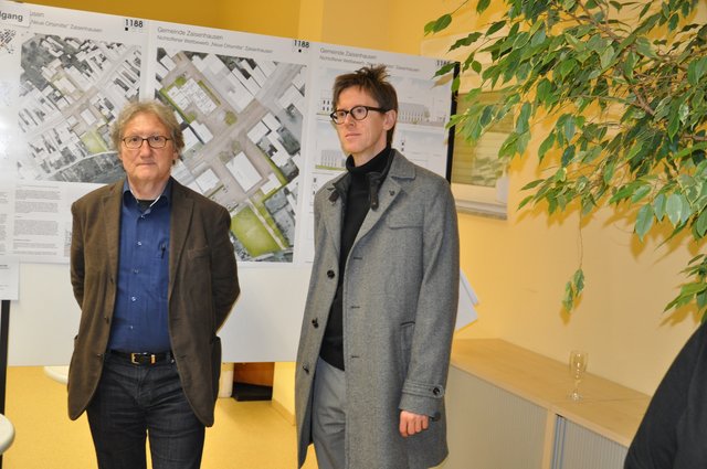 Das Siegerteam: Stadtplaner Peter-Michael Dauner und Architekt Tilman Schalk (rechts). Foto: ch