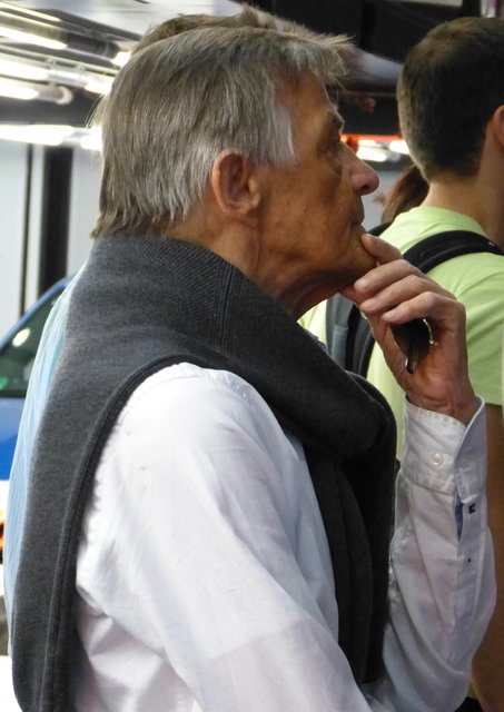 Hans Mezger, ehemaliger Chef der Motorsportabteilung. Er entwickelte den Motor für den Formel Renner von McLaren.