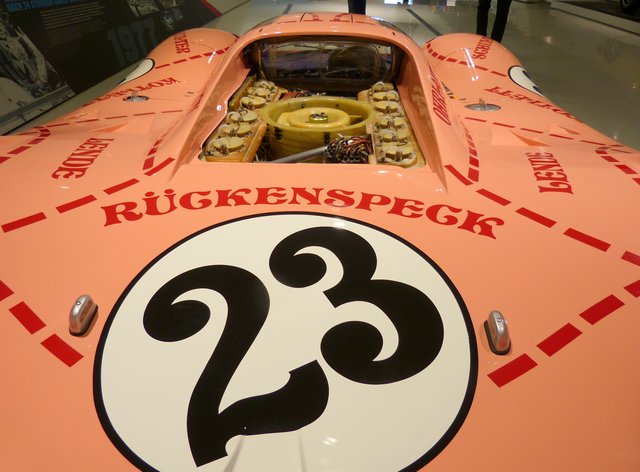 Schnelles Schwein. Ein Porsche 917 in einer interessanten Lackierung.
