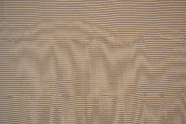 Die Putzstruktur ist innen und außen ähnlich