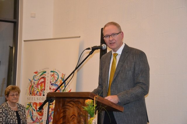 Pfarrer Johannes Frische aus Staufen hielt die Festansprache.