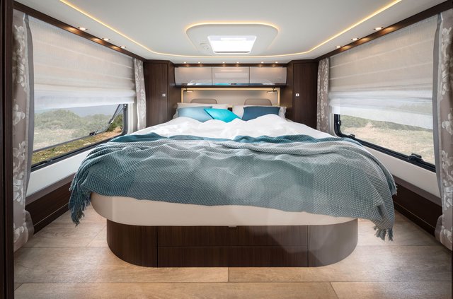 Reisemobile der Premium-Klasse bieten Schlafkomfort auf Sterne-Niveau. Foto: djd/MORELO Reisemobile