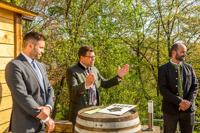 v.l.n.r: Gebietsverkaufsleiter Gordon Häußler, Vertriebsdirektor Gastronomie Markus Weiss, Teamleiter Gastronomie Qualitätsmanagement Thomas Recht.