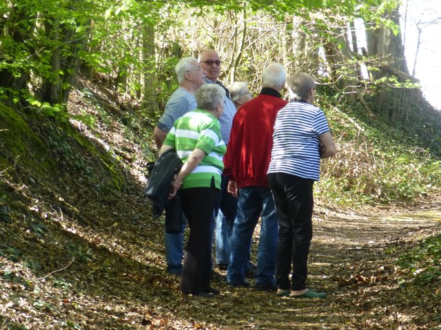 Fast am Ende des Weges angekommen, der hier schon richtige Hänge hat, die kaum Bewuchs tragen.