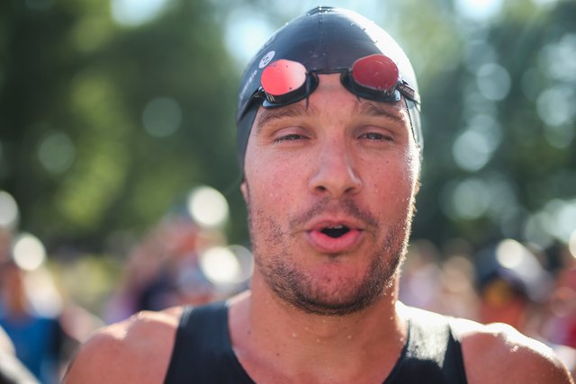 KRAICHGAU, GERMANY - JUNE 03:  Jan Frodeno is seen before the Sparkasse IRONMAN 70.3 Kraichgau powered by KraichgauEnergie on June 3, 2018 in Kraichgau, Germany.  (Photo by Joern Pollex/Getty Images for IRONMAN)