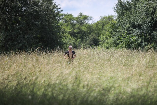 KRAICHGAU, GERMANY - JUNE 03:  Athletes compete in the running leg during the Sparkasse IRONMAN 70.3 Kraichgau powered by KraichgauEnergie on June 3, 2018 in Kraichgau, Germany.  (Photo by Joern Pollex/Getty Images for IRONMAN)