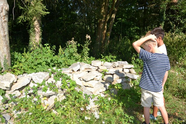 Steinriegel für Eidechsen.